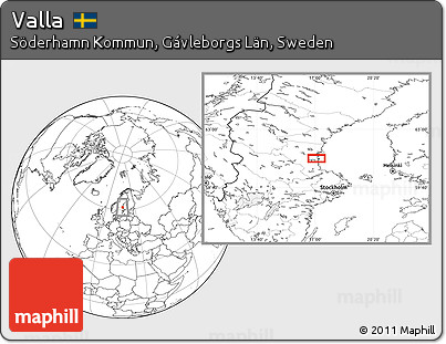Blank Location Map of Valla