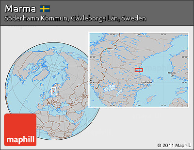 Gray Location Map of Marma