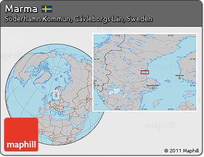 Gray Location Map of Marma