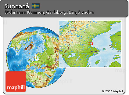 Physical Location Map of Sunnanå