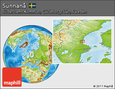 Physical Location Map of Sunnanå