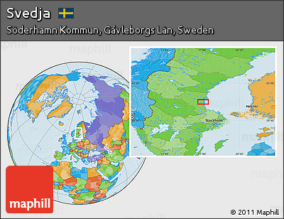 Political Location Map of Svedja
