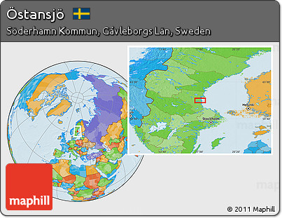 Political Location Map of Östansjö