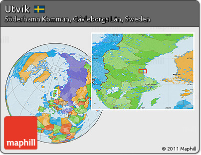 Political Location Map of Utvik