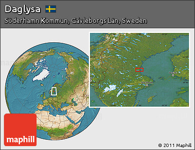 Satellite Location Map of Daglysa