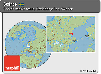 Savanna Style Location Map of Stärte