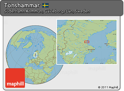 Savanna Style Location Map of Tönshammar