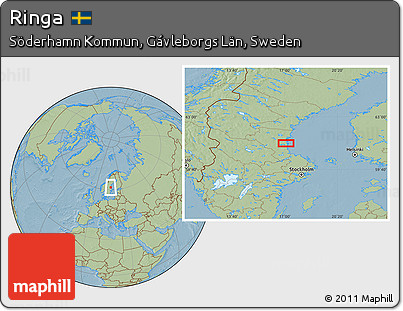 Savanna Style Location Map of Ringa, hill shading