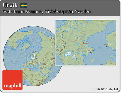 Savanna Style Location Map of Utvik, hill shading