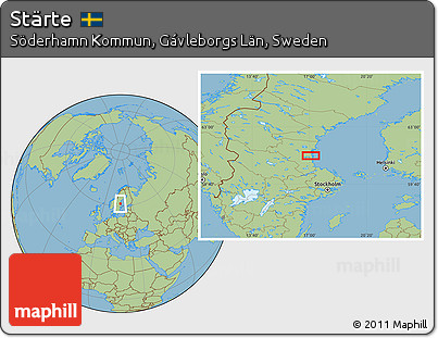 Savanna Style Location Map of Stärte