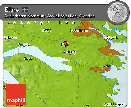 Physical Map of Ellne