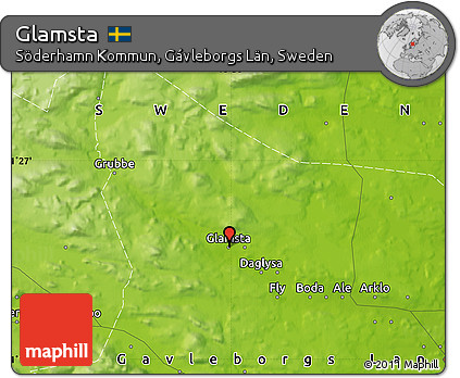 Physical Map of Glamsta