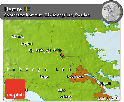 Physical Map of Hamre