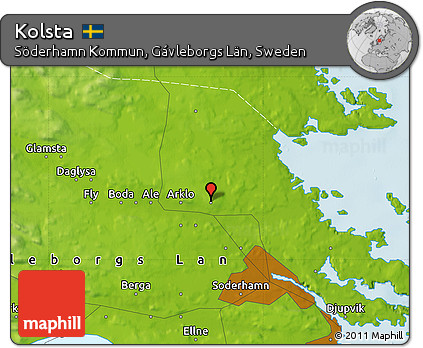 Physical Map of Kolsta