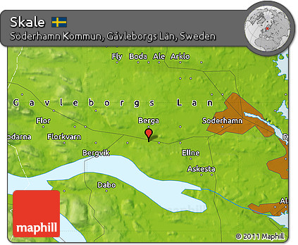 Physical Map of Skale