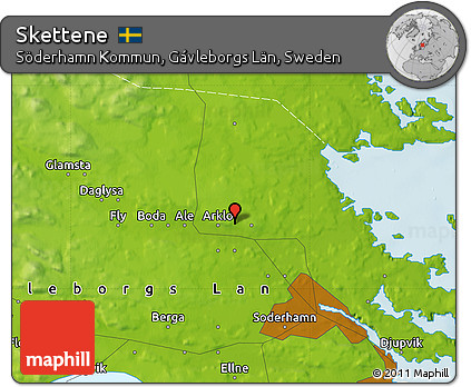 Physical Map of Skettene