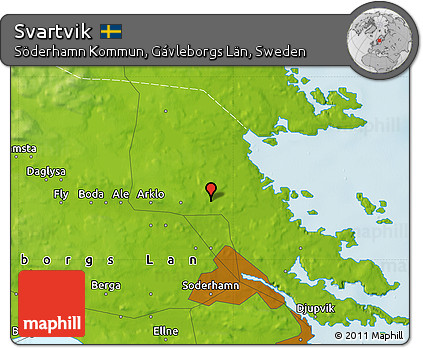 Physical Map of Svartvik