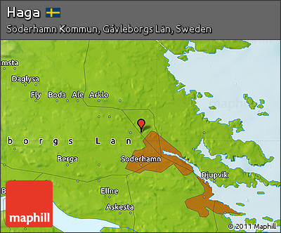 Physical Map of Haga