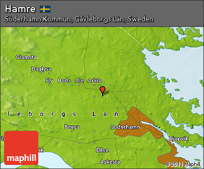 Physical Map of Hamre