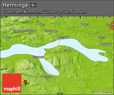 Physical Map of Henninge