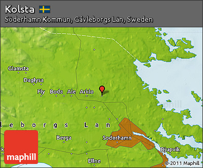Physical Map of Kolsta
