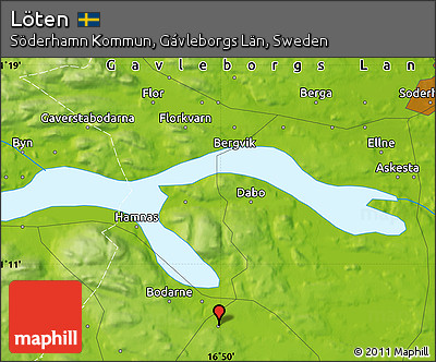 Physical Map of Löten