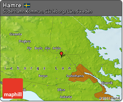 Physical Map of Hamre