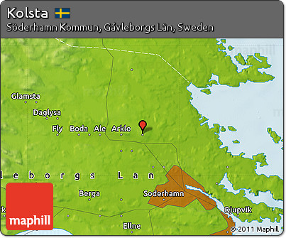 Physical Map of Kolsta