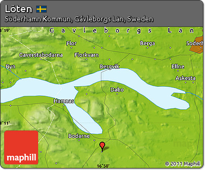 Physical Map of Löten
