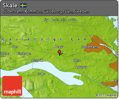 Physical Map of Skale
