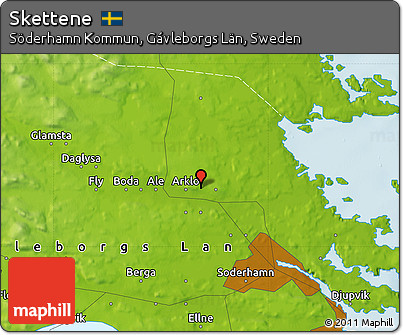 Physical Map of Skettene