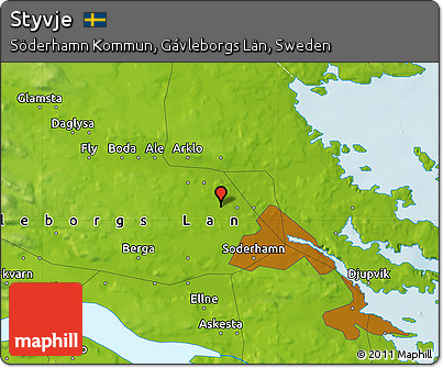Physical Map of Styvje