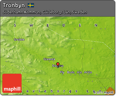 Physical Map of Trönbyn