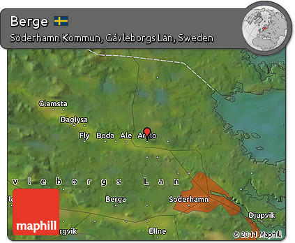 Satellite Map of Berge