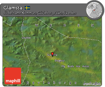 Satellite Map of Glamsta