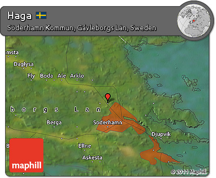 Satellite Map of Haga