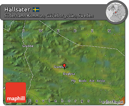 Satellite Map of Hällsäter