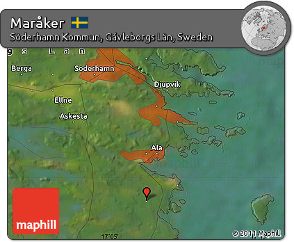 Satellite Map of Maråker