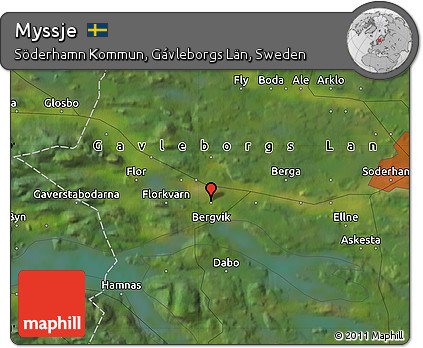 Satellite Map of Myssje