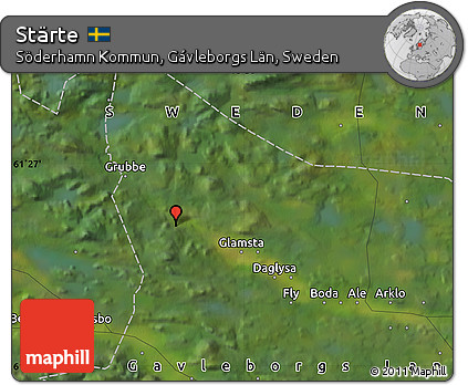 Satellite Map of Stärte