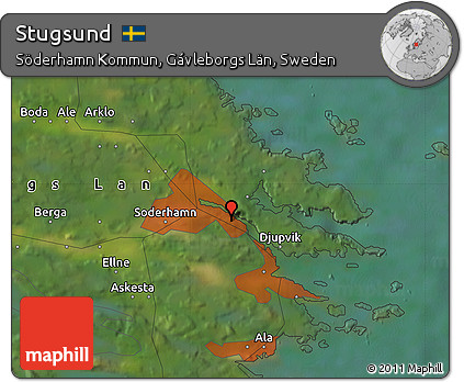 Satellite Map of Stugsund