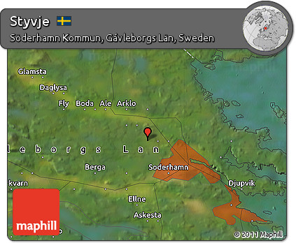 Satellite Map of Styvje