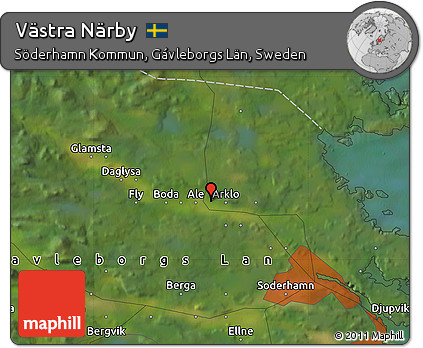 Satellite Map of Västra Närby