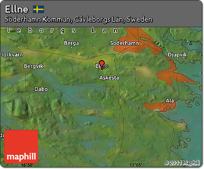 Satellite Map of Ellne
