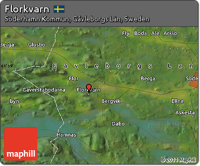 Satellite Map of Florkvarn