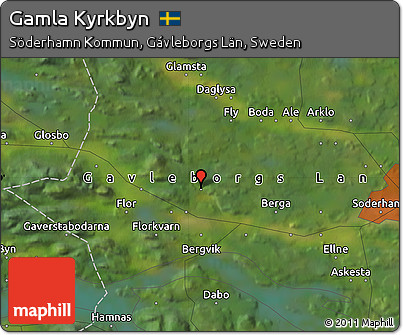 Satellite Map of Gamla Kyrkbyn