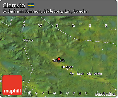 Satellite Map of Glamsta