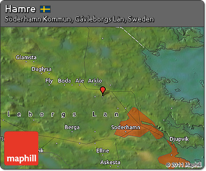Satellite Map of Hamre