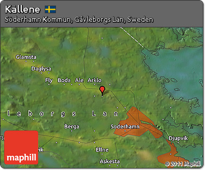 Satellite Map of Källene