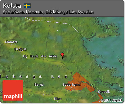 Satellite Map of Kolsta